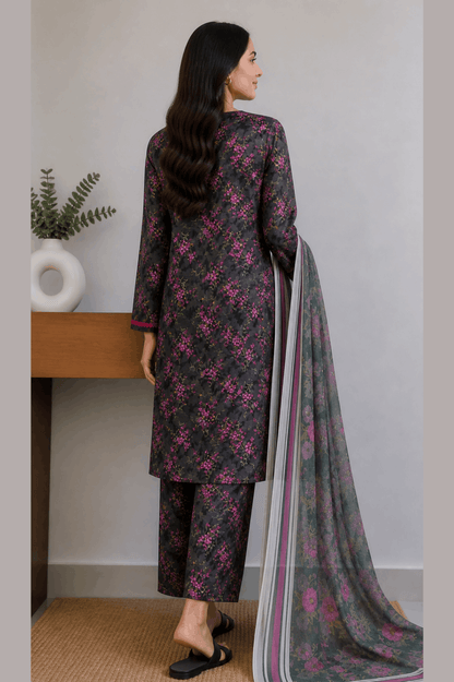 Breeza Digital Printed 3PC Ready to Wear Design No- 7508