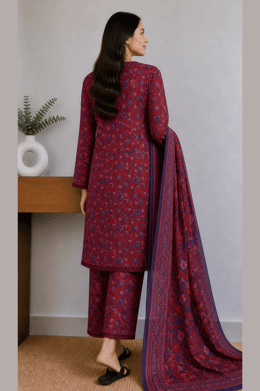 Breeza Digital Printed 3PC Ready to Wear Design No- 7510